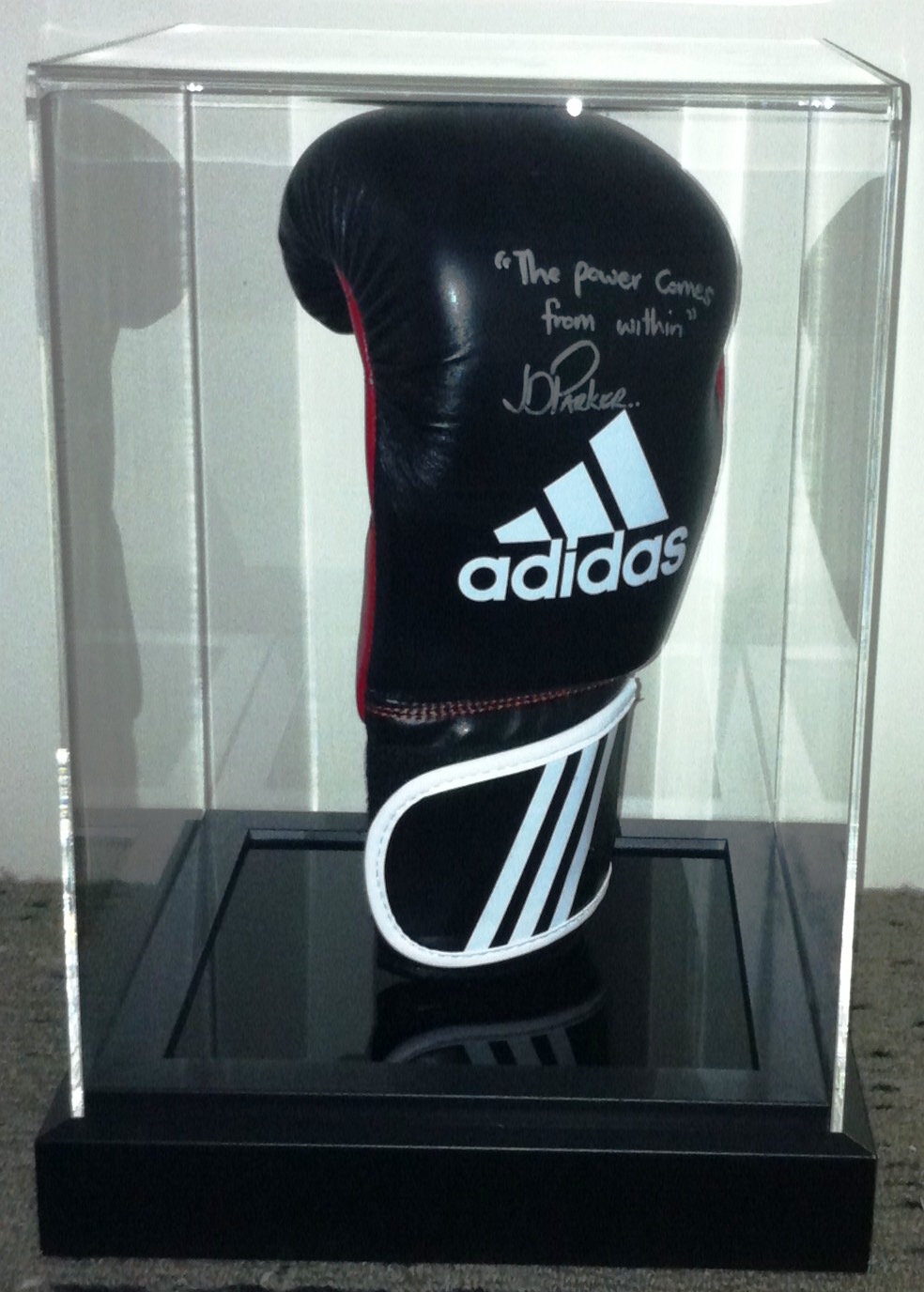 Framed Boxing glove Custom Framers